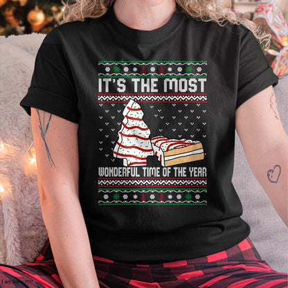 Its The Most Wonderful Time Of The Year Christmas tree cake T-Shirt - Christmas Unisex T-Shirt/Hoodie/Sweatshirt - ZON00