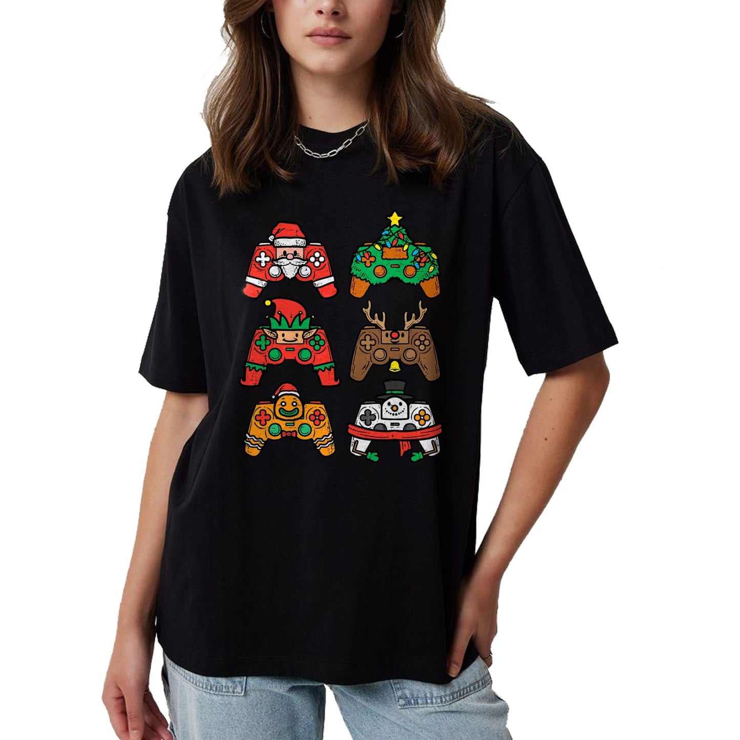 Christmas Gamer Controller Xmas Gaming T-Shirt - Christmas Unisex T-Shirt/Hoodie/Sweatshirt - ZON00