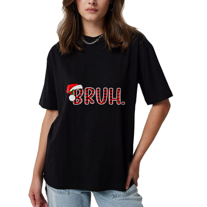 Bruh Funny Christmas Plaid Teens Boys Kids Xmas Pajamas T-Shirt - Christmas Unisex T-Shirt/Hoodie/Sweatshirt - ZON00