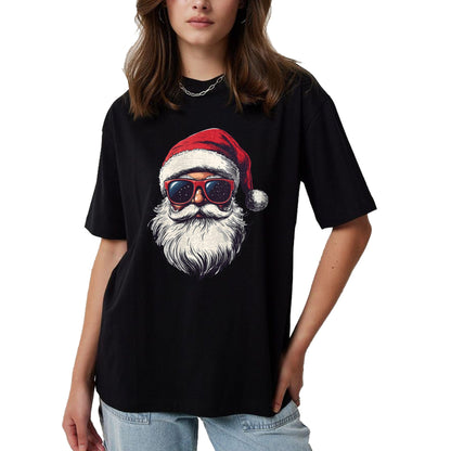 Cool Santa Claus Face Retro Sunglasses Christmas Men Boys T-Shirt - Christmas Unisex T-Shirt/Hoodie/Sweatshirt - ZON00
