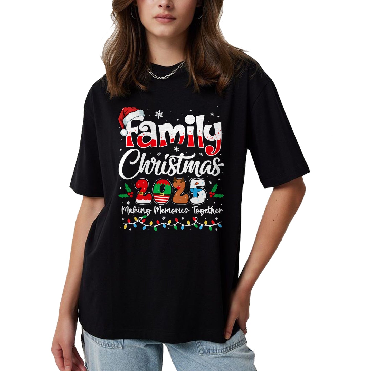 Family Christmas 2025 Matching Outfit Xmas Squad Santa T-Shirt - Christmas Unisex T-Shirt/Hoodie/Sweatshirt - ZON00