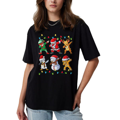 Dabbing Santa Elf Friends Christmas Boys Girls Men Xmas Dab T-Shirt - Christmas Unisex T-Shirt/Hoodie/Sweatshirt - ZON00