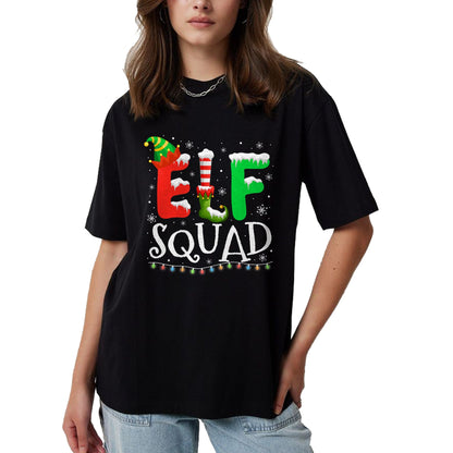 Elf Family Christmas Matching Pajamas Xmas Elf Squad T-Shirt - Christmas Unisex T-Shirt/Hoodie/Sweatshirt - ZON00