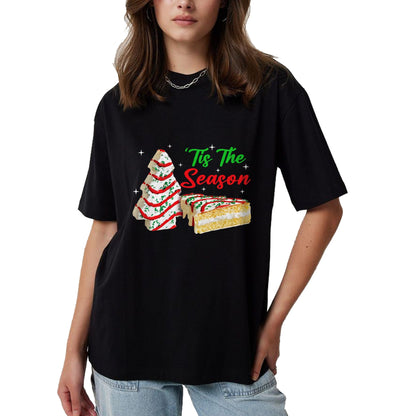 Funny Tis The Season Design Christmas Tree Cakes Debbie T-Shirt - Christmas Unisex T-Shirt/Hoodie/Sweatshirt - ZON00