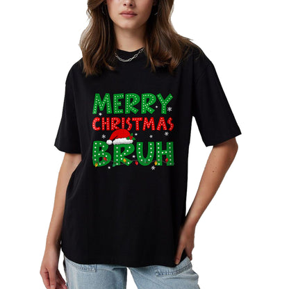 Bruh Meme Funny Saying Bro Greeting Teens Boys Men Christmas T-Shirt - Christmas Unisex T-Shirt/Hoodie/Sweatshirt - ZON00
