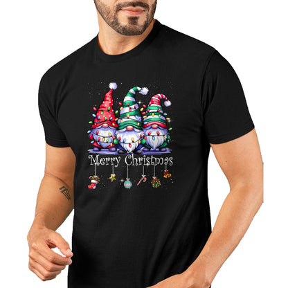 Cute Gnomes Merry Christmas Light Family Gnome Xmas Matching T-Shirt - Christmas Unisex T-Shirt/Hoodie/Sweatshirt - ZON00