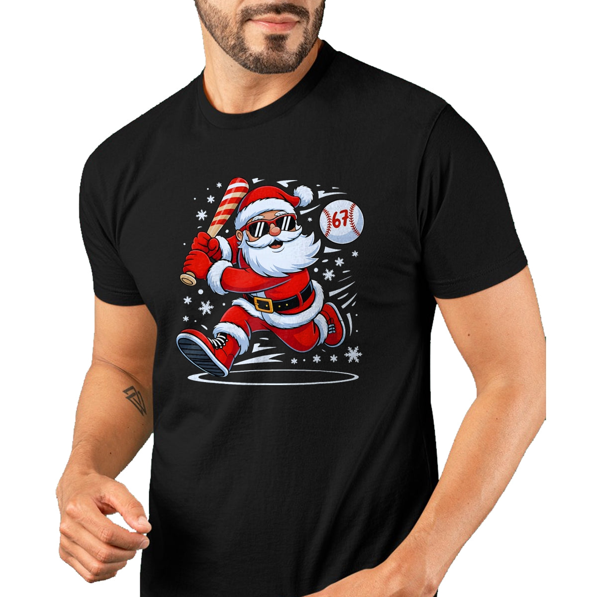 Funny Baseball Santa 67 Christmas Xmas Pajamas Boys T-Shirt - Christmas Unisex T-Shirt/Hoodie/Sweatshirt - ZON00