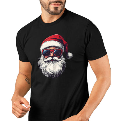 Cool Santa Claus Face Retro Sunglasses Christmas Men Boys T-Shirt - Christmas Unisex T-Shirt/Hoodie/Sweatshirt - ZON00