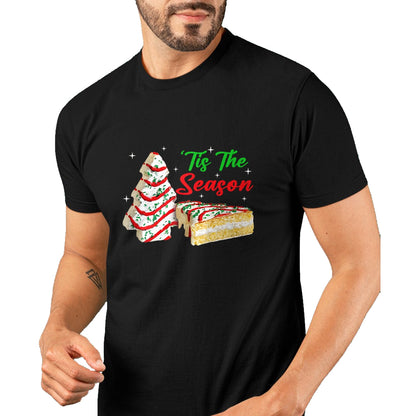 Funny Tis The Season Design Christmas Tree Cakes Debbie T-Shirt - Christmas Unisex T-Shirt/Hoodie/Sweatshirt - ZON00