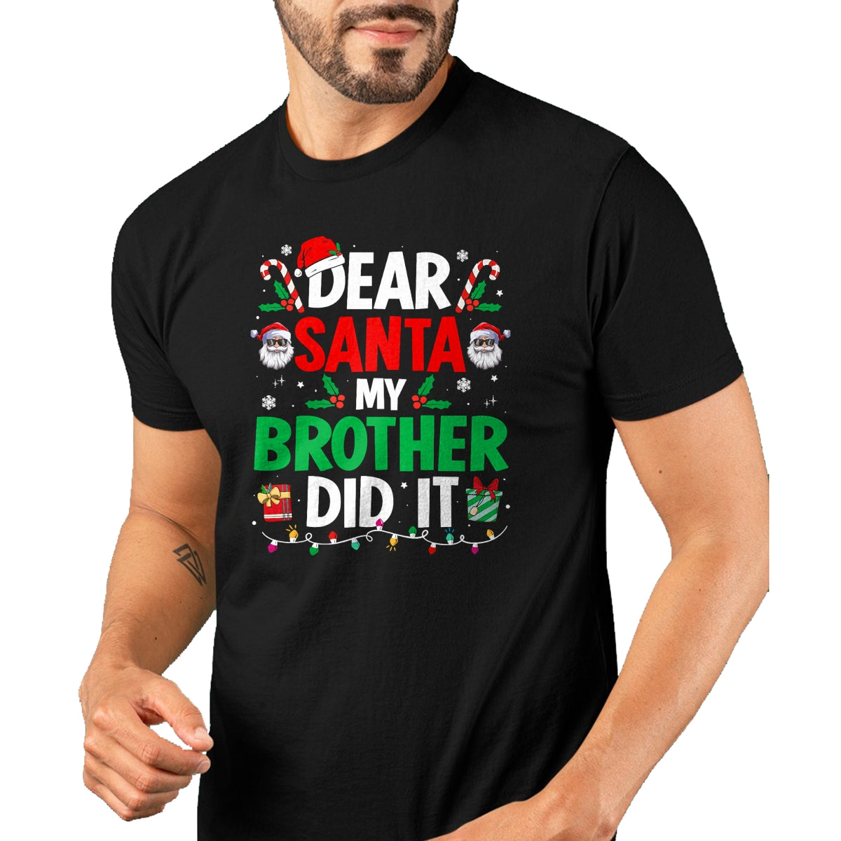 Dear Santa My Brother Did It Funny Christmas Boys Girls Kids T-Shirt - Christmas Unisex T-Shirt/Hoodie/Sweatshirt - ZON00