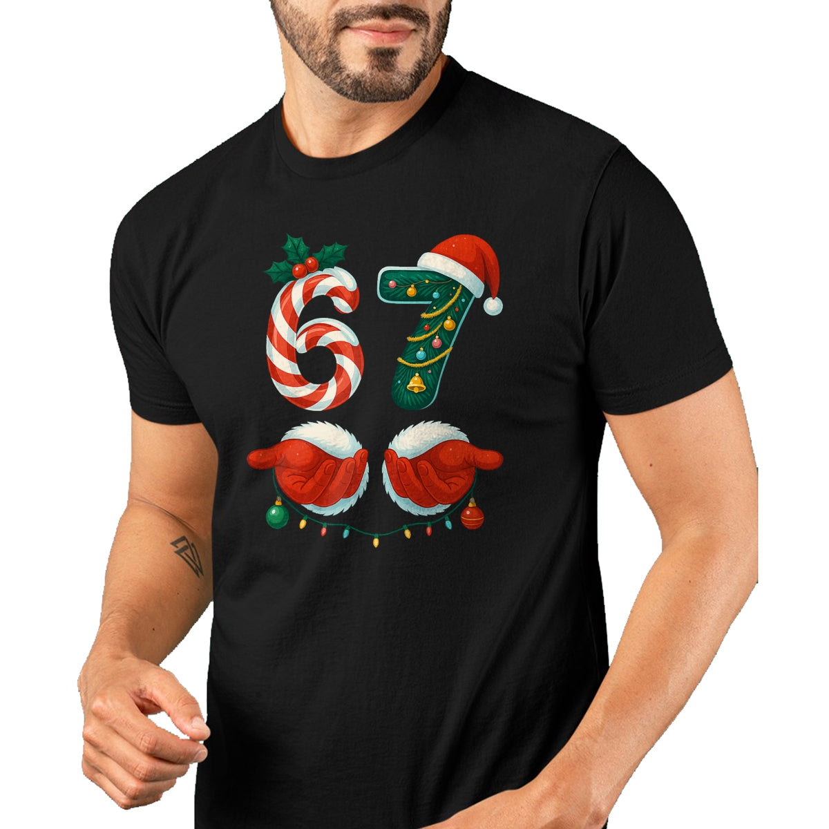 67 Christmas 6 7 Meme Pajamas Holiday Gen Alpha Slang T-Shirt - Christmas Unisex T-Shirt/Hoodie/Sweatshirt - ZON00