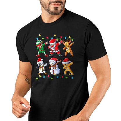 Dabbing Santa Elf Friends Christmas Boys Girls Men Xmas Dab T-Shirt - Christmas Unisex T-Shirt/Hoodie/Sweatshirt - ZON00