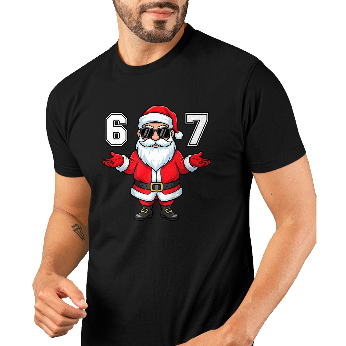 67 Meme Six Seven 6 7 Funny Santa Matching Xmas 67 Christmas T-Shirt - Christmas Unisex T-Shirt/Hoodie/Sweatshirt - ZON00