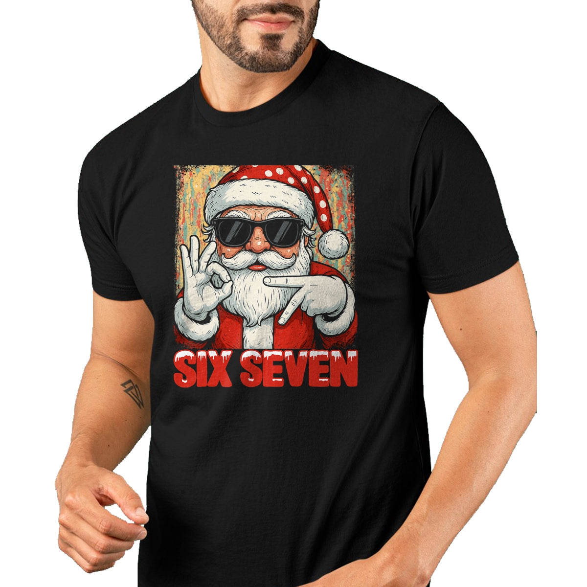 Funny Six Seven Meme Christmas Cool Santa Saying 6 7 T-Shirt - Christmas Unisex T-Shirt/Hoodie/Sweatshirt - ZON00