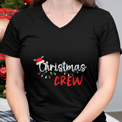 Christmas Crew Xmas Lights Family Matching Pajamas Holiday T-Shirt - Christmas Unisex T-Shirt/Hoodie/Sweatshirt - ZON00