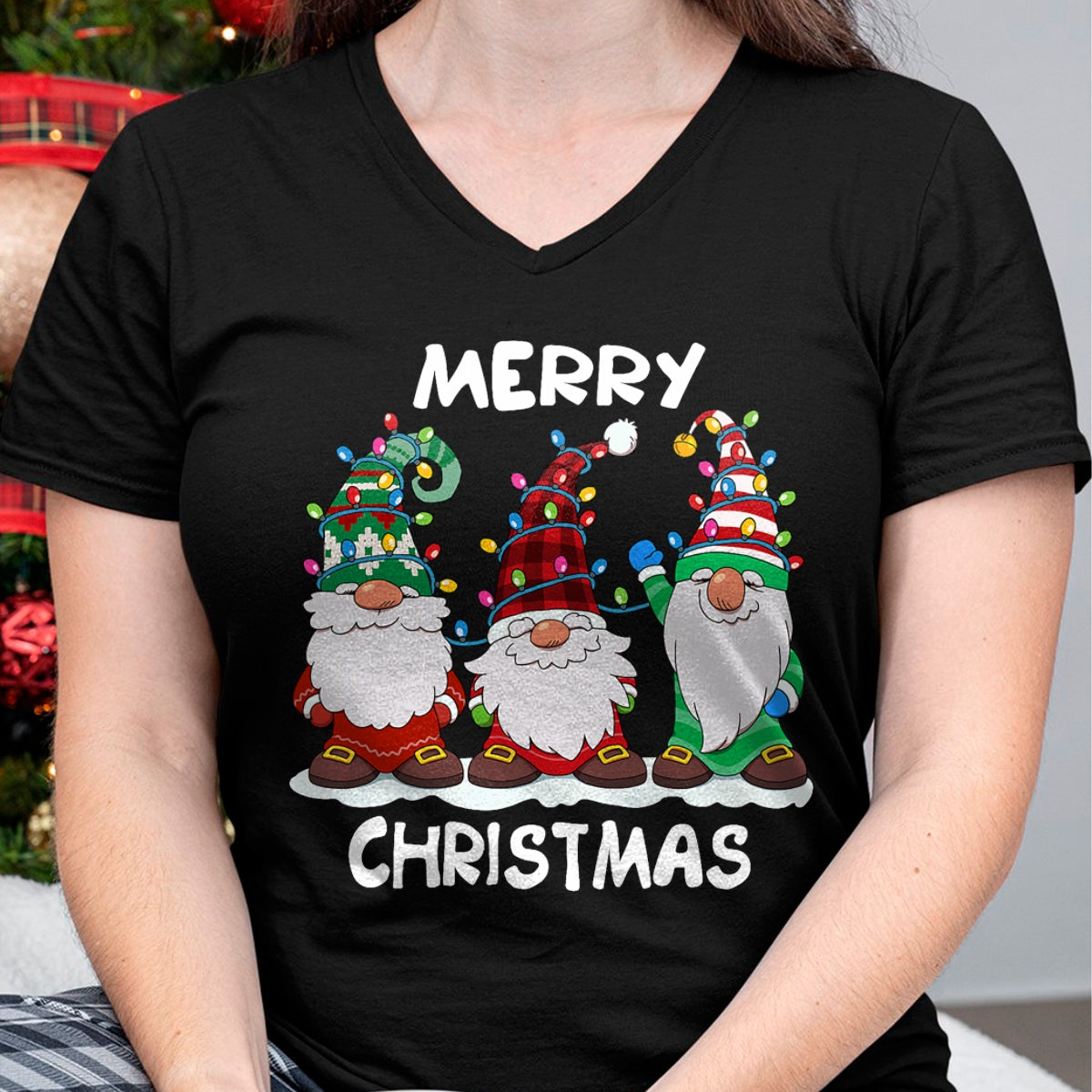 Merry Christmas Gnomes Xmas Family Men Women T-Shirt - Christmas Unisex T-Shirt/Hoodie/Sweatshirt - ZON00