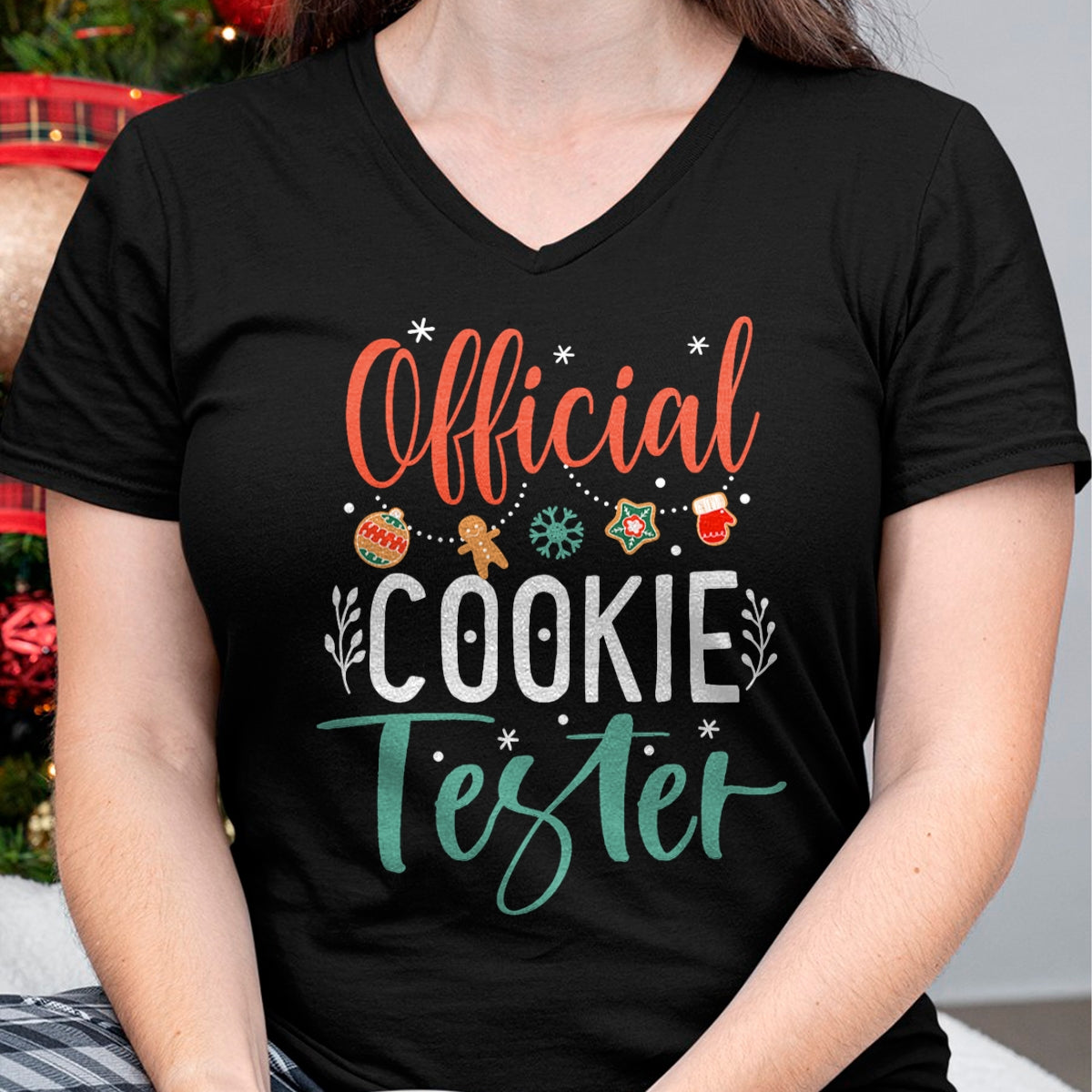 Official Cookie Tester Funny Christmas Couples Matching T-Shirt - Christmas Unisex T-Shirt/Hoodie/Sweatshirt - ZON00