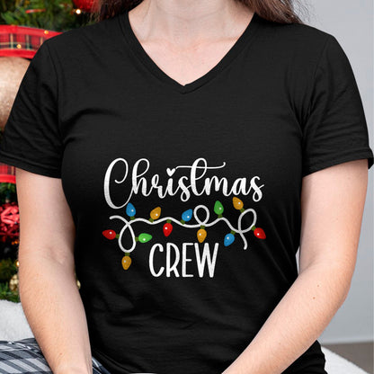 Christmas Crew Xmas Lights Family Matching Pajamas Holiday T-Shirt - Christmas Unisex T-Shirt/Hoodie/Sweatshirt - ZON00