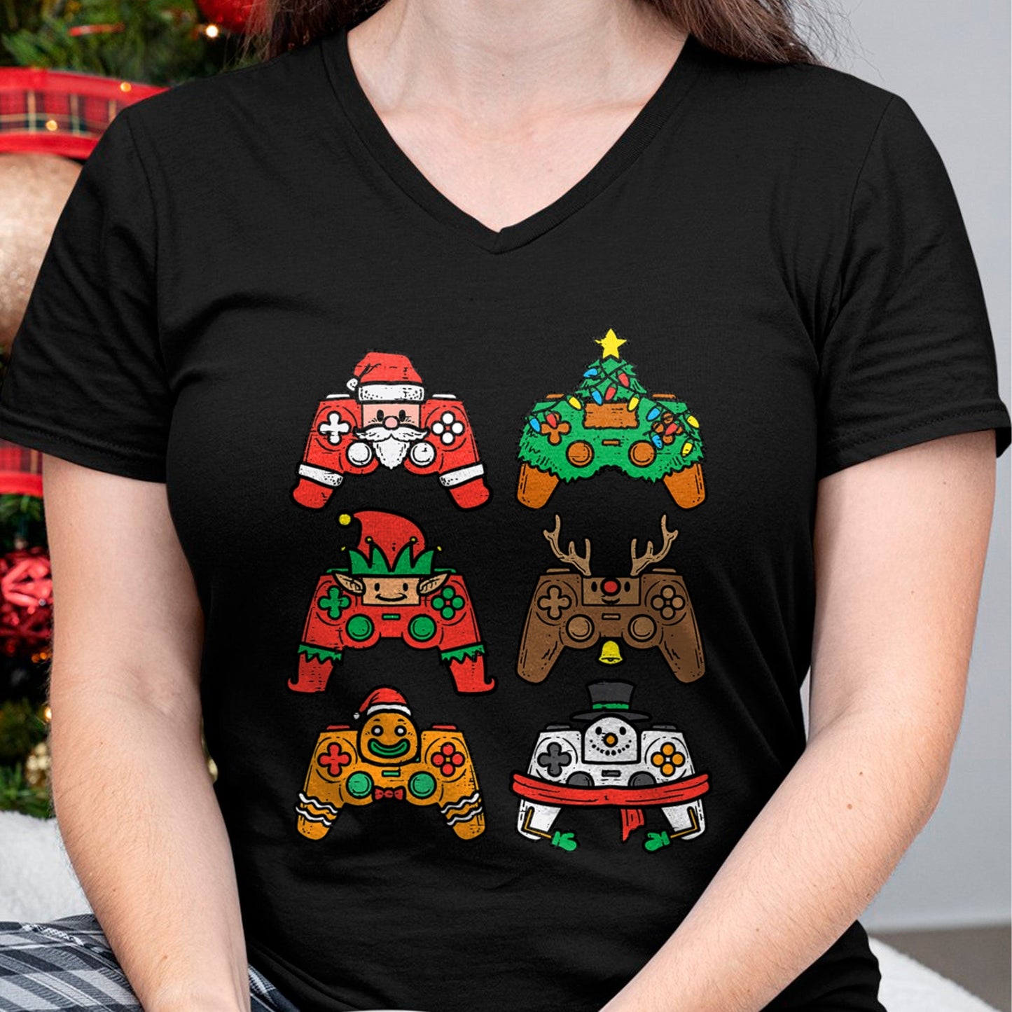 Christmas Gamer Controller Xmas Gaming T-Shirt - Christmas Unisex T-Shirt/Hoodie/Sweatshirt - ZON00
