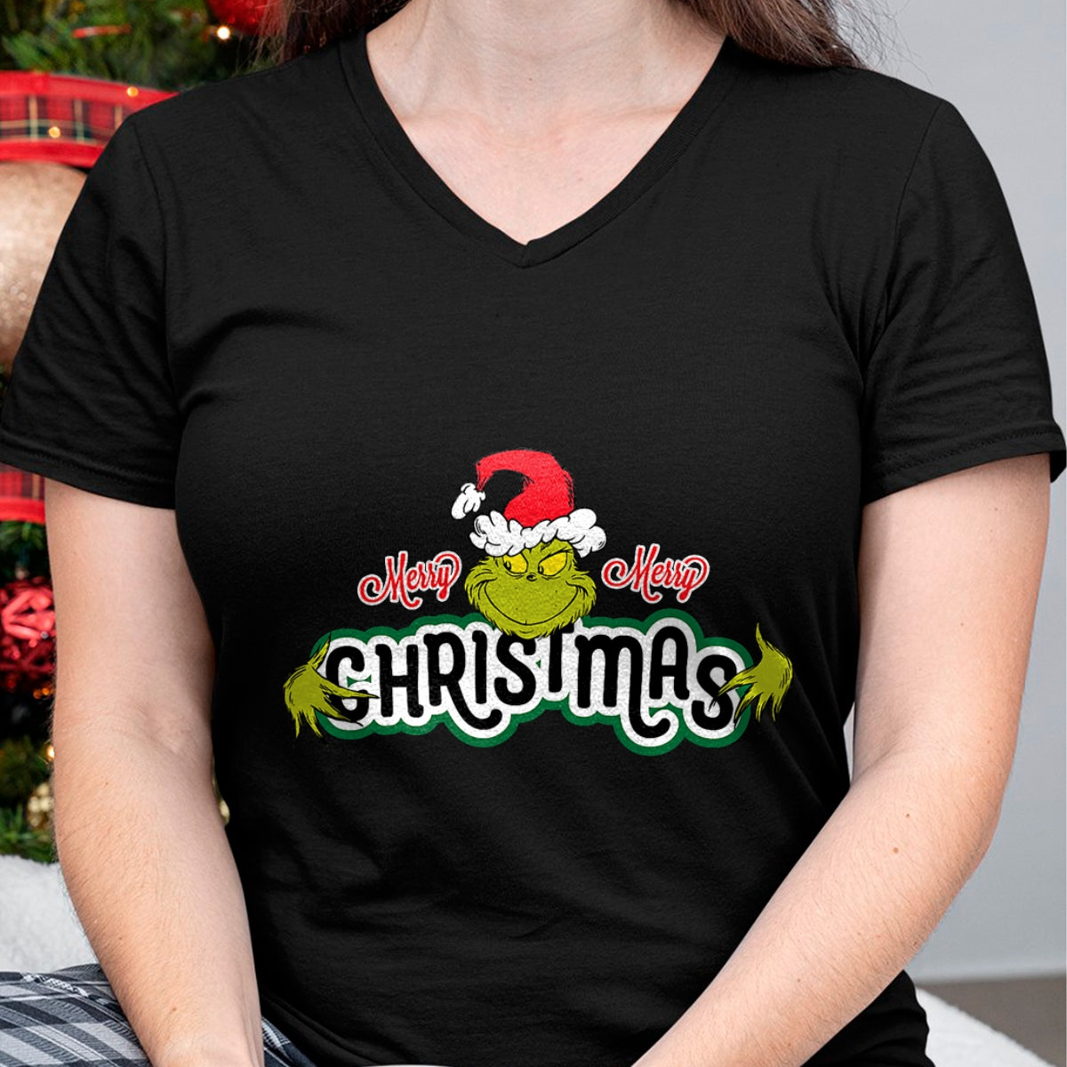 Dr. Seuss Grinch Hugs Christmas Short Sleeve T-shirt - Christmas Unisex T-Shirt/Hoodie/Sweatshirt - ZON00