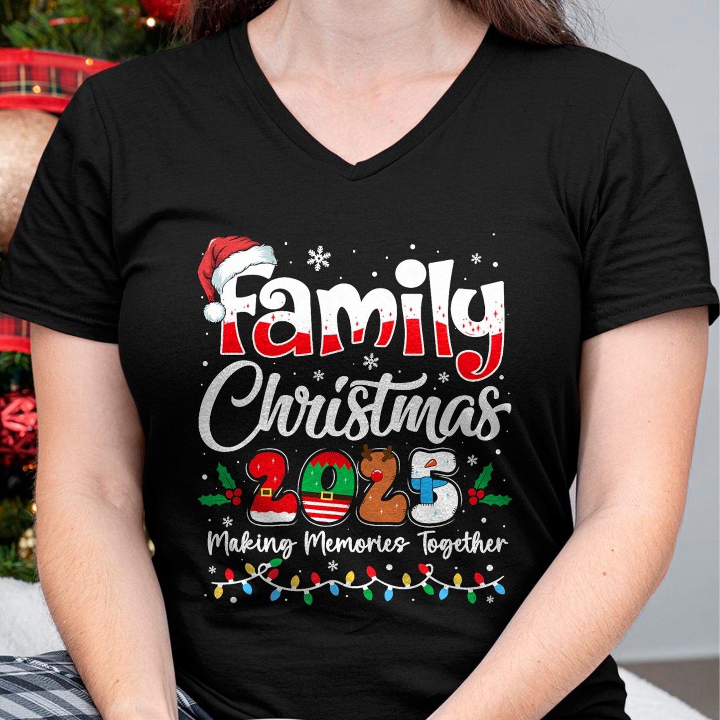 Family Christmas 2025 Matching Outfit Xmas Squad Santa T-Shirt - Christmas Unisex T-Shirt/Hoodie/Sweatshirt - ZON00