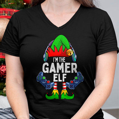 Gamer Elf Matching Family Christmas T-Shirt - Christmas Unisex T-Shirt/Hoodie/Sweatshirt - ZON00