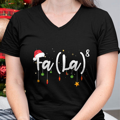 FA (LA)8 Funny Christmas Santa Fa La Math T-Shirt - Christmas Unisex T-Shirt/Hoodie/Sweatshirt - ZON00