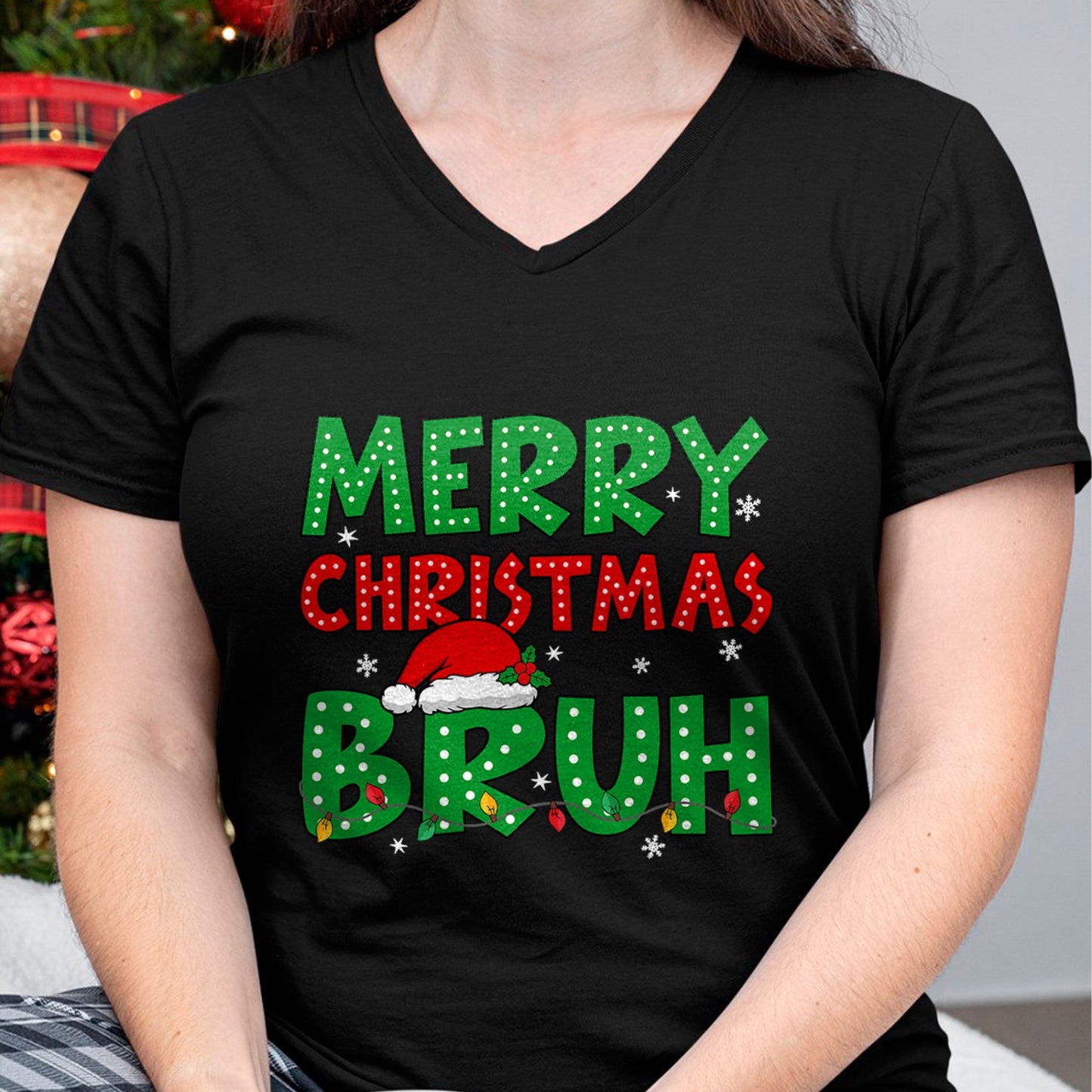 Bruh Meme Funny Saying Bro Greeting Teens Boys Men Christmas T-Shirt - Christmas Unisex T-Shirt/Hoodie/Sweatshirt - ZON00