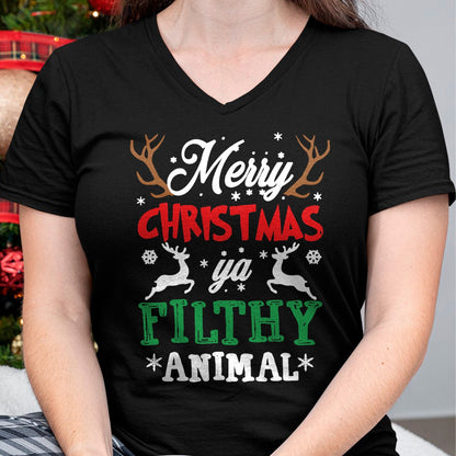 Merry Christmas Animal Filthy Ya Xmas Pajama T-Shirt - Christmas Unisex T-Shirt/Hoodie/Sweatshirt - ZON00
