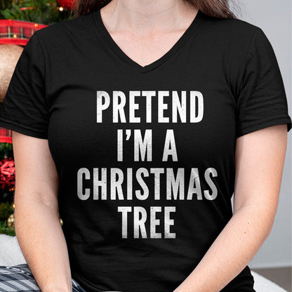 Funny Pretend Im A Christmas Tree Adult Christmas Costume T-Shirt - Christmas Unisex T-Shirt/Hoodie/Sweatshirt - ZON00