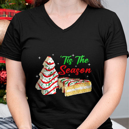 Funny Tis The Season Design Christmas Tree Cakes Debbie T-Shirt - Christmas Unisex T-Shirt/Hoodie/Sweatshirt - ZON00