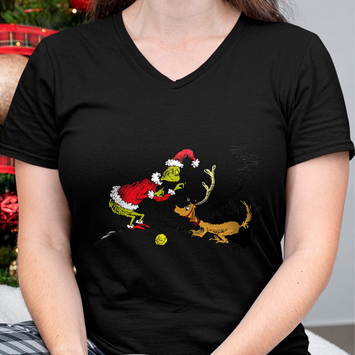 Dr. Seuss Reindeer T-shirt - Christmas Unisex T-Shirt/Hoodie/Sweatshirt - ZON00