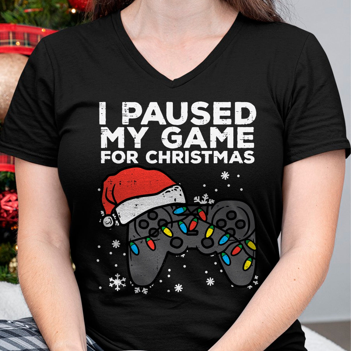 Paused My Game Christmas Gamer Xmas Men Boys Kids Youth Teen T-Shirt - Christmas Unisex T-Shirt/Hoodie/Sweatshirt - ZON00