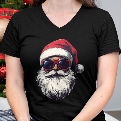 Cool Santa Claus Face Retro Sunglasses Christmas Men Boys T-Shirt - Christmas Unisex T-Shirt/Hoodie/Sweatshirt - ZON00