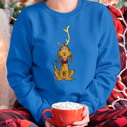 Dr. Seuss mens Classic Dr Seuss Reindeer Max T shirt, Black, Small US - Christmas Unisex T-Shirt/Hoodie/Sweatshirt - ZON00