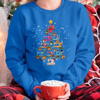 Funny Sewing Machine Christmas Tree Christmas Ornament Women T-Shirt - Christmas Unisex T-Shirt/Hoodie/Sweatshirt - ZON00