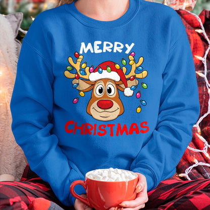 Merry Christmas Reindeer Xmas Family Men Women T-Shirt - Christmas Unisex T-Shirt/Hoodie/Sweatshirt - ZON00