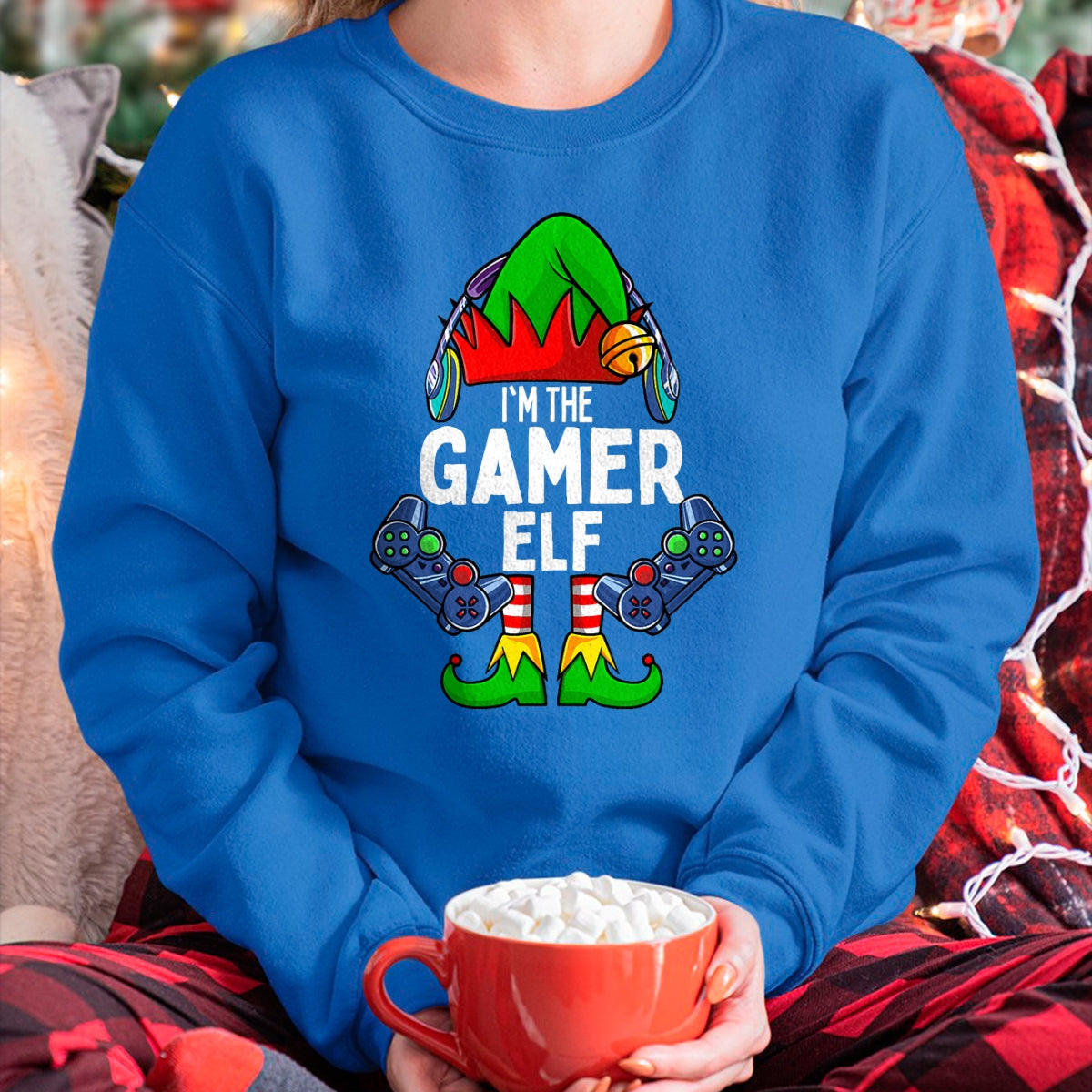 Gamer Elf Matching Family Christmas T-Shirt - Christmas Unisex T-Shirt/Hoodie/Sweatshirt - ZON00