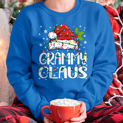 Grammy Claus Shirt Christmas Lights Pajama Family Matching Long Sleeve T-Shirt - Christmas Unisex T-Shirt/Hoodie/Sweatshirt - ZON00