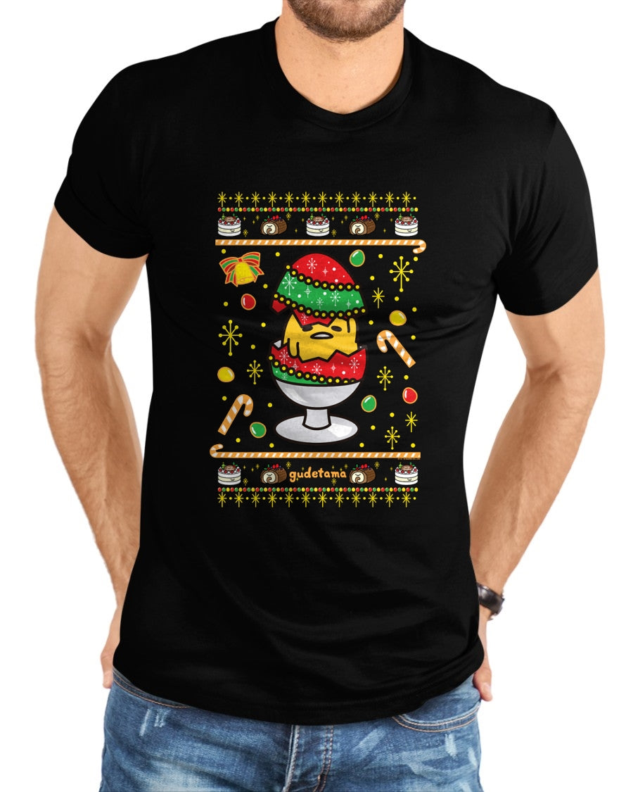 Gudetama Ugly Christmas Egg T-Shirt - Christmas Unisex T-Shirt/Hoodie/Sweatshirt - ZON00