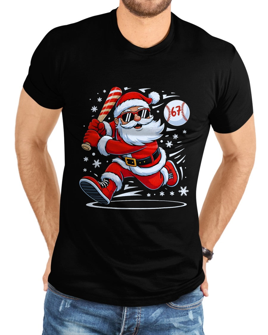 Funny Baseball Santa 67 Christmas Xmas Pajamas Boys T-Shirt - Christmas Unisex T-Shirt/Hoodie/Sweatshirt - ZON00