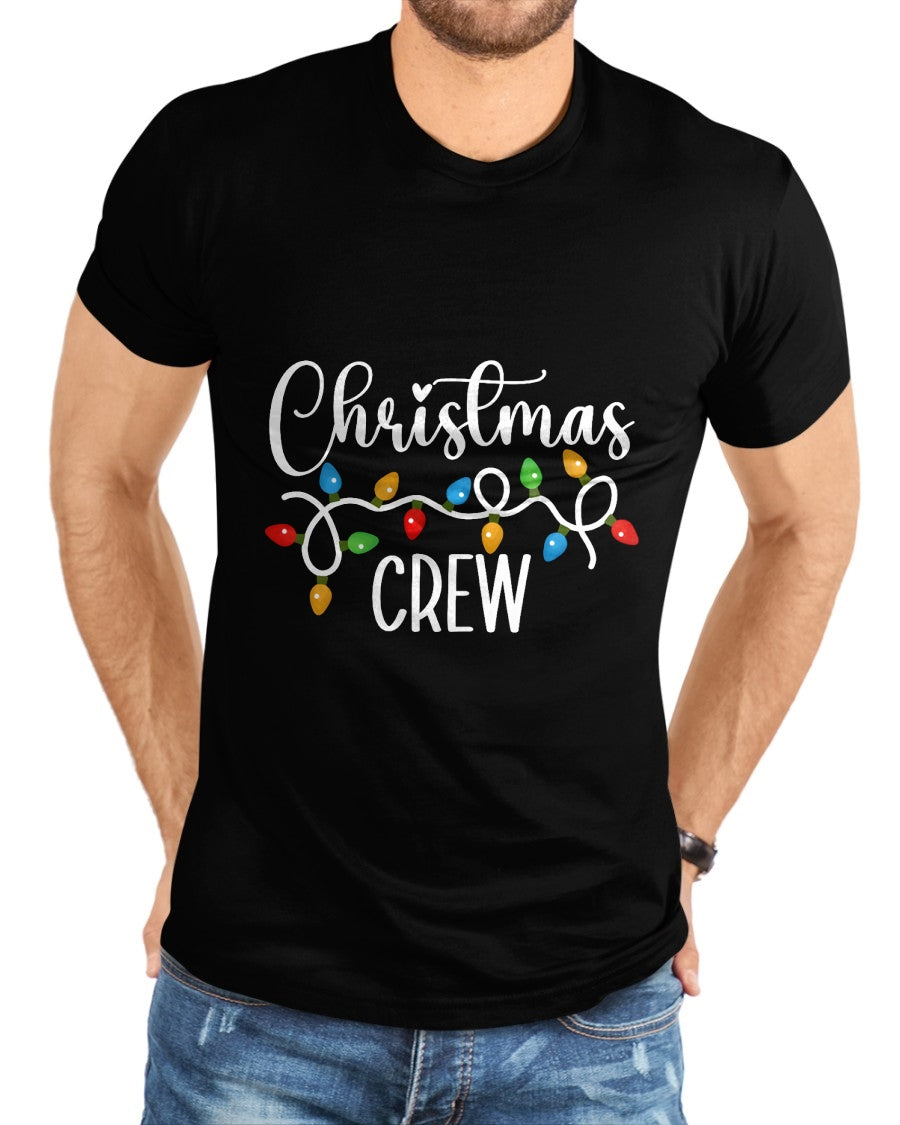 Christmas Crew Xmas Lights Family Matching Pajamas Holiday T-Shirt - Christmas Unisex T-Shirt/Hoodie/Sweatshirt - ZON00