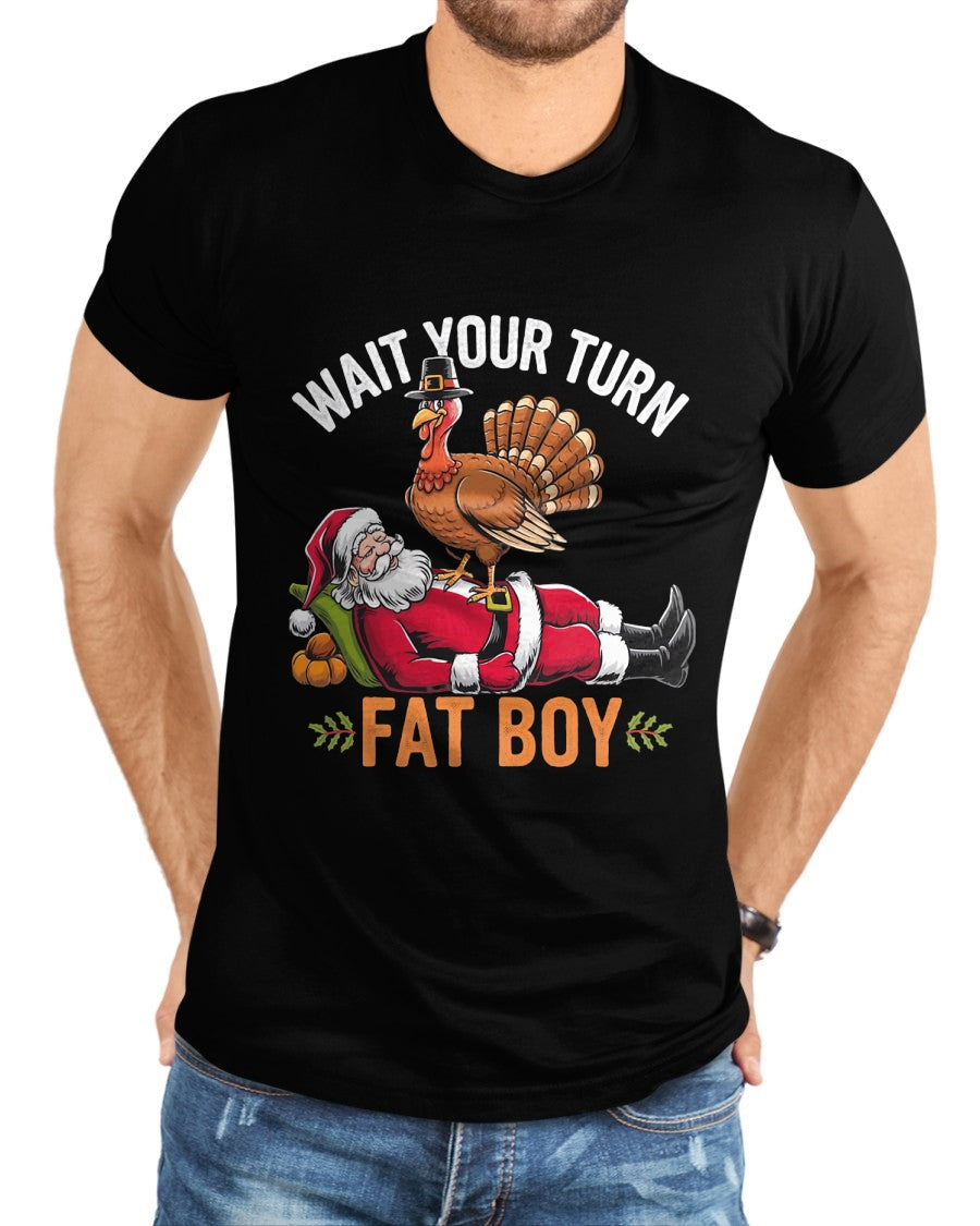 Funny Thanksgiving Christmas Turkey vs Santa for Men Women T-Shirt - Christmas Unisex T-Shirt/Hoodie/Sweatshirt - ZON00