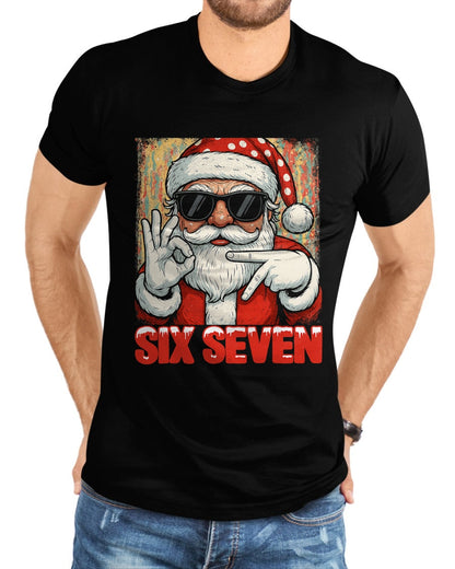 Funny Six Seven Meme Christmas Cool Santa Saying 6 7 T-Shirt - Christmas Unisex T-Shirt/Hoodie/Sweatshirt - ZON00