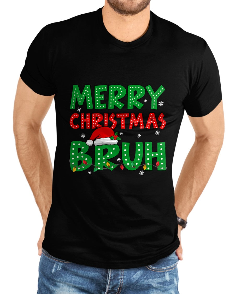 Bruh Meme Funny Saying Bro Greeting Teens Boys Men Christmas T-Shirt - Christmas Unisex T-Shirt/Hoodie/Sweatshirt - ZON00