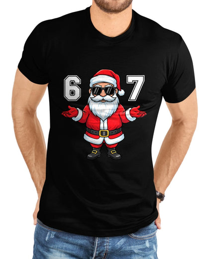 67 Meme Six Seven 6 7 Funny Santa Matching Xmas 67 Christmas T-Shirt - Christmas Unisex T-Shirt/Hoodie/Sweatshirt - ZON00