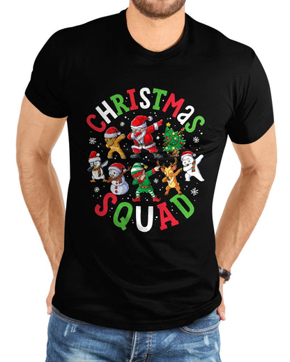 Christmas Squad Santa Dabbing Elf Family Matching Pajamas T-Shirt - Christmas Unisex T-Shirt/Hoodie/Sweatshirt - ZON00