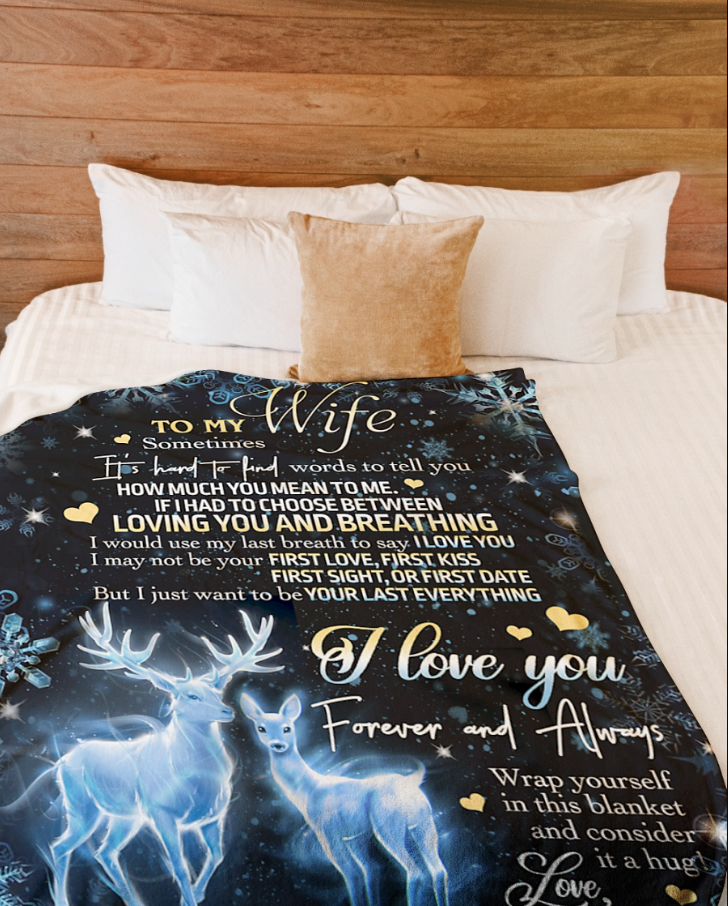 Special Gift For Your Wife Blanket - From Husband FULL (SKU2602-162)