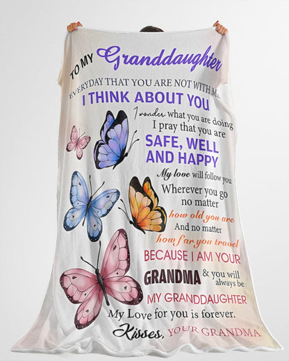 BLANKET FOR GRANDDAUGHTER – COMFORT & WARMTH GIFT FROM GRANDMA  Sherpa Fleece Quilt Blanket zon00 (SKUB-BLK-GMD1)