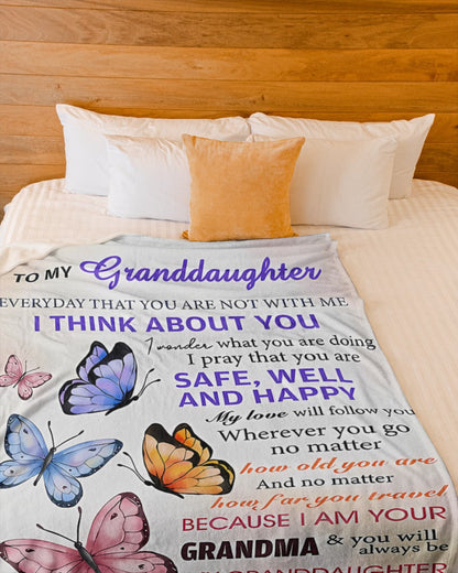 BLANKET FOR GRANDDAUGHTER – COMFORT & WARMTH GIFT FROM GRANDMA  Sherpa Fleece Quilt Blanket zon00 (SKUB-BLK-GMD1)